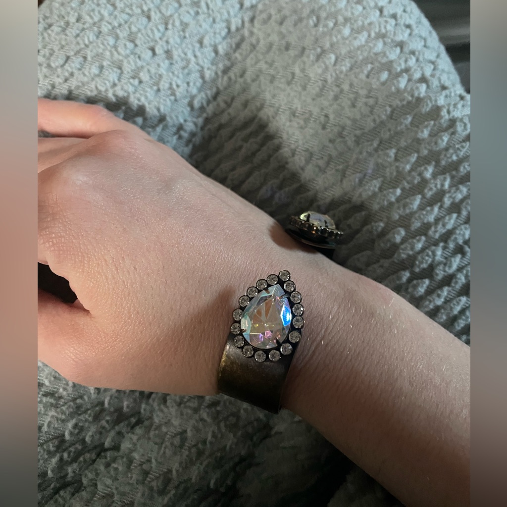 Loren Hope Cuff Bracelet, All Crystals In Tact.